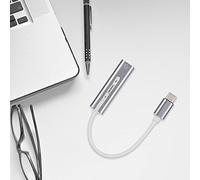 Acouto External Type C to 3.5mm Female Stereo Sound Card for 98SE / ME / 2000 / XP/Server 2003 / Vista Is Highly Type?c USB It Flexible Interface Sound That (Gray)