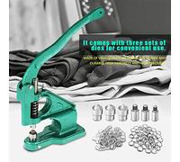 Acouto Eyelets and Grommets Kit with Glass Fiber Mesh Cloth, 50x50cm or 150x100cm, Wooden Crochet Hook, for Home Craft Projects, Beginners Rug Weaving Starter Rug Weaving Kit