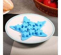 Acouto Five Star Shaped Silicone Ice Tray for Unique Cake Decoration, Party Fun for Kids, Easy to Use and (Grass Green)