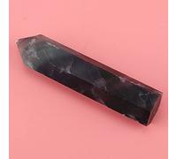 Acouto Fluorite Quartz Hexagonal Wand for Decoration Ornament Energy Accumulation Hexagonal FluoriteHexagonal FluoriteHexagonal Wand Fluorite StoneQuartz (60mm-65mm)