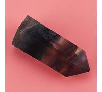 Acouto Fluorite Quartz Hexagonal Wand for Decoration Ornament Energy Accumulation Hexagonal FluoriteHexagonal FluoriteHexagonal Wand Fluorite StoneQuartz (35mm-40mm)