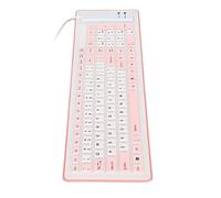 Acouto Foldable Silicone Keyboard 103 Keys USB Wired Sil Foldable Fadel Keyboard for PC Laptop Blue Design: This Wired Adopts Full Sealing, Which Is, (#3)