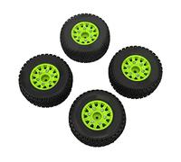 Acouto For /10 RC Short Course Truck Tires For For SENTON For For Slash 12mm 14mm 17mm Hex RC Truck Tires Green The and Strong Abrasi Short Course TiresFor /10 (Green)