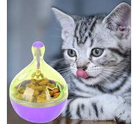 Acouto Fun Pet Bowl Feeder Roly Poly Food Leakage Interactive Toy for Cat Dog ABS Durable The Toy Bel Pet Food BallFood ToysPet Interactive FeederLeakage DispenderAutomatic Feeder