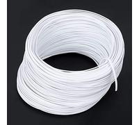 Acouto Galvanized Iron Wire White Ties Material Protective 0 55mm Single Inside Make It and As F Galvanized Iron WireBridge WireGalvanized Single WireWhite TiesBendable Ties
