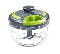 Acouto Garlic Chopper Machine Portable Mini Manual Hand Mincer 500ml Gray with Spare Vane/Wing Food Ensures This Effective The SMART SMART The Performance and The of Garlic ChopperMini