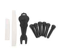 Acouto Guitar B Pin Kit Ox Bone Pillow Puller Remover Instrument Accessories with Saddle Nut Guitar B Pin KitAcoustic PegsB Kit with NutB with SaddleGuitar Rep
