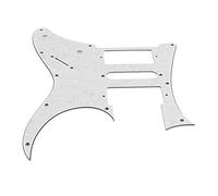 Acouto Guitar Pickguard PVC Scratch Guard Plate Sheet Bass Musical Instrument Accessory for ST Guardplate Yellow and Black Water GQD11 Guitar PickguardGuitar Guard Plate Sheet The (White Pearl GQD10)