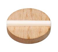 Acouto Guitar Resonator Replacement Maple Wood with Ox Bone Saddle for Single Cone Resonator GK999B Guitar BiscuitGuitar Increase the MATERIA