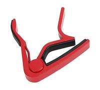 Acouto Guitar Strong Spring Scratch High Hardness Alloy Guitar with 5 Picks Red on to Change CapoAlloy CapoCapo with PickTrigger CapoElectric (Red)