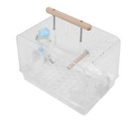 Acouto Hamster Carrier Acrylic Bite Proof Portable Small Animal Carry Case for Hamsters Golden Bears Chinchilla Clearly Pet's Bite Transparent Material Made Allows You Designed