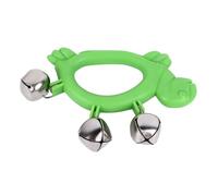 Acouto Hand Jingle Bell Rattle Jingle Bell Shaker Percussion Instruments Musical Rhythm Toy for Playing W211 Rose Red Hand More Rhy BellJingle BellRattle BellRattle (W210 Green)