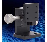 Acouto Handbook z Highly Accurate Cutting Platform Adjustable Lifting Step for Optical Instruments Aluminum Alloy 40x40 Mm