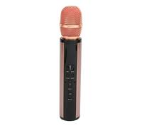 Acouto Handheld Microphone No Reduction Stereo Karaoke Mic with Recording for Smartphone PC Black Handheld Microphone Karaoke Mic Real Supports You No (Pink)