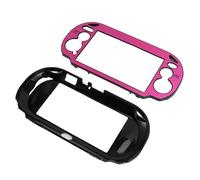 Acouto Hard Case Cover for PS Vita 1000 Ideal Fit Replacement Aluminum Alloy Protective Case Hard for 1000 G Console Purple Cover for PS Vita 1000Case for 1000Hard for (Light Red)