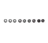 Acouto High Elasticity -Collet Set for CNC Graving Mechanical Milling Tools, Cramps for Safe and Reliable Performance, 9PCs Collar Together in Different Sizes
