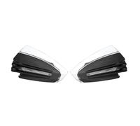 Acouto High Strength Handguards with LED Directional Light, Fashionable Design for Universal Motorcycles, Offering Protection From Rocks, Mud and Wind (Black)