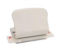 Acouto Hole Punch Metal Body Incisive Plastic Bottom Pad 10 Holes Handheld Punch for Bookbinding DocumentationLight Blue Rulers on for the Pu Hole PunchPaper Punch10 Holes PunchHandheld (White)