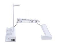 Acouto Horizontal Cooling Station Stand with Controller and Cooling Fan 14 RGB Lighting Fast Charging 3 Speed for Slim Disc Digital Integrates Stand Horizontal He