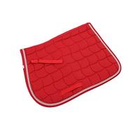 Acouto Horse Care Products Breathable All Purpose Double Rope Saddle Blanket with Hand Strap and Girth Equine Supplies for Horses Use During Everyday Riding Horses Saddle Pad, Soft (Red)