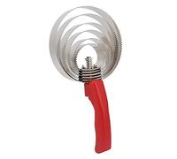 Acouto Horse Sweat Scraper Stainless Steel Curry Comb 6 Ring Spiral Shedding Tool Relieves Itching Removes Loose Hair for Grooming Horses Sheep Cows (6 circle cow and horse comb)