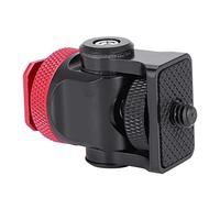 Acouto Hot Shoe Adapter From the Sourdy Bracket Camera with Multidirectional Support for Light, Black Silver, Suitable for All Cameras (Black Red)