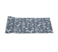 Acouto Household Christmas Polyester Printed Table Runner Cloth Home Party Banquets DecorationA Type Red Christmas Tree Printing Pattern the Unique Ex Table RunnerTable ClothTable (C style gray