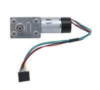 Acouto JGY-370 DC Gear Motor Gear Motor with Encoder Biaxial 14mm Output Shaft DC 24V Conductivity High an MotorGear with EncoderEncoder Reduction MotorWorm MotorDC (18RPM)
