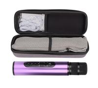 Acouto Karaoke Mic Portable Handheld Microphone for Party Car Home Outdoor KTVPurple Karaoke Mic MicHandheld Microphos Be Singing Design (Purple)