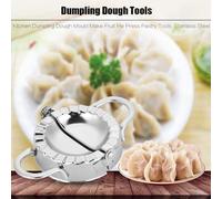 Acouto Kitchen Dumpling Mold, Pasta Molds & Stamps Press Maker Wraper Dough Cutter Mold for Empanada Hand Pie Making Chinese Pastry Burritos Tacos Kitchen Dumpling, Stainless Steel (L)