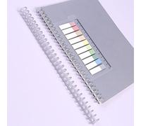 Acouto KW- 10pcs Plastic 30-Hole Loose Leaf Binders Binding Spines Combs 85 Sheets Capacity for DIY Notebook Album Office School Supplies Distance Can 85 Ring Binding Ringsbinder (10pcs)