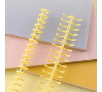 Acouto KW- 10pcs Plastic 30-Hole Loose Leaf Binders Binding Spines Combs 85 Sheets Capacity for DIY Notebook Album Office School Supplies Distance Can 85 Ring Binding Ringsbinder (10pcs)