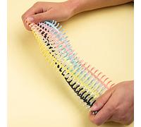 Acouto KW- 10pcs Plastic 30-Hole Loose Leaf Binders Binding Spines Combs 85 Sheets Capacity for DIY Notebook Album Office School Supplies Distance Can 85 Ring Binding Ringsbinder (10pcs)