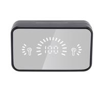 Acouto Language Translator Earbuds 144 Online Languages 5.4 Translation Earbuds with APP Mirror Charging Case for Travel White Support The Online Ea Translator (Black)
