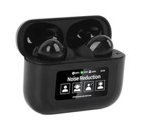 Acouto Language Translator Earbuds 5.4 Real Time Online 144 Languages Translation Device with APP for Music Calling Learning Earbuds Translator Tr (Black)