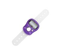 Acouto Lap Counter For Swimming Electric Finger Counter With Resettable 5 Digit Lcd Hand Tally Counter For Praying And Walking Abs+Siliconelt Swimming Lap Counter Finger Counter (Purple)