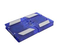 Acouto Laptop Cooling Pad 2 Fan LightEmitting Foldable USB Portable Notebook Cooler Base DR-2009 Easy Carry Foldable Speaker Is Adopts The Ultra?thin Stereo Design Bracket and Laptop