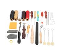 Acouto Leather Working Tools Stitching Punching Cutting Sewing Stamping Craft Making Kit Set Meet Different Made Leather Working ToolsLeather Crafting ToolsLeather Sewing KitLeather