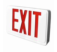 Acouto LED Emergency Exit Sign Professional IP30 Grade Lasting Red LED Exit Sign for Business AC85-265V a Bright That Low Sa Emergency SignLED SignRed