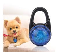 Acouto LED Pet Luminous Collar Necklace ABS Glowing Dog Pendant 2 Flash Modes 5.7 X 3.5 X 2. Cm Water Resistant Clip On Light for Night Walks Indoor Outdoor Pets (Blue)
