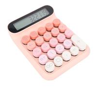 Acouto Linda Mechanical Calculator with LCD Screen That Is Not an Automatic Screen for Students (Pink)