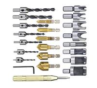 Acouto Loching Boring Bore a Little Durable Carpenter Bores for Electrical Drills, the Brass -Messing Chest Drill in Stainless Steel for Lovers