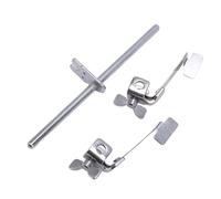 Acouto Lockstitch Double Guide Stitch Ruler Adjustable Sewing Machine Left and Right Stop Airplane Gauge Limitter Left Right Adjustment Meeting Needs Guide [Adjustable Widths Various