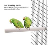 Acouto Loop Perch Durable Tool for White Bird Pet Cage Stand Bar Grinding Toys for Healthier Foot Muscles for Parrots in White, Size #1 (2.5 * 25cm)