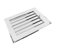 Acouto Louvered Vent Cover 510x410mm 5 Slots 316 Stainless Steel Mirror Polished Vent Cover for Boat Yacht RV Premium Weather From Mirror Is The Stainless Steel for Design