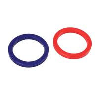 Acouto Machine Replacement Parts Head Silicone Seal Gasket Kit, High Temperature Resistant, 2 Pack, Blue and Red Coffee Machine Group Universal Group Head Gasket Kit
