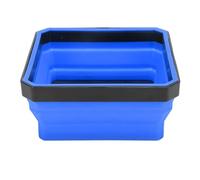 Acouto Magnetic Parts Tool Tray Silicone Portable Widely Collapsible Magnetic Tool Tray for Screws Bolts Nuts Washers Green Crafted Silicone From the Plas Parts (Blue)