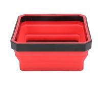 Acouto Magnetic Parts Tool Tray Silicone Portable Widely Collapsible Magnetic Tool Tray for Screws Bolts Nuts Washers Green Crafted Silicone From the Plas Parts (Red)