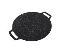 Acouto Maifan Stone Korean Grill Pan with Nonstick 6 Layer Coating, Round BBQ Griddle, Indoor or Outdoor Grilling, Easy to and Convenient to Use, for Family Gatherings (28cm)