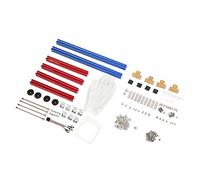 Acouto MATX Computer Open Case Bracket Excellent Heat Dissipation Aluminum DIY Bare Frame MATX Computer Case Silver to the of Frees Chas Open BracketMATX (Blue Red)